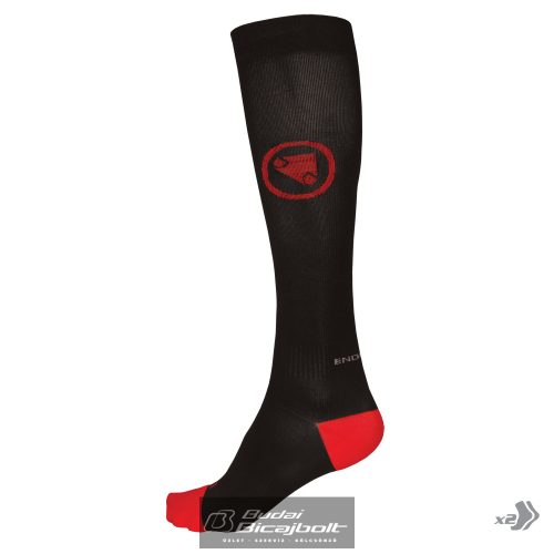 Endura Compression zokni (Twin Pack): Fekete - L